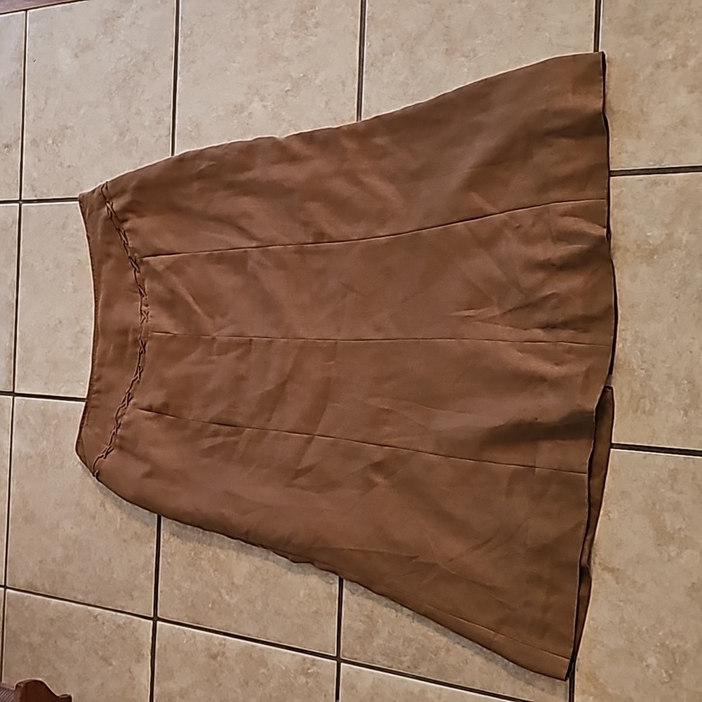 August Max, Maxi Faux Suede Skirt